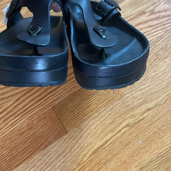 Birkenstock Gizeh PAP Flex Platform Leather Sandals Size 8 NWT - Picture 14 of 17
